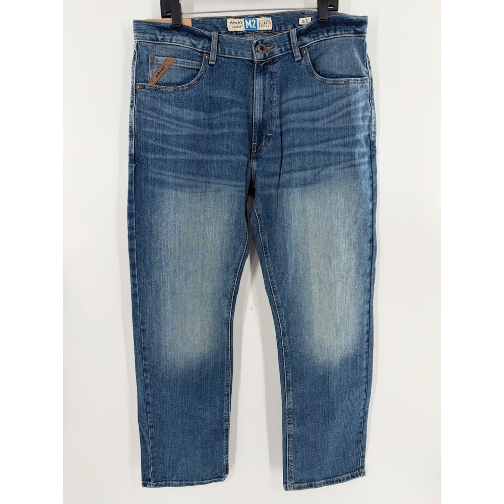 Ariat M2 Relaxed Boot Cut Jeans Mens 36x32 Brandon Wash Stretch Legacy 10022783